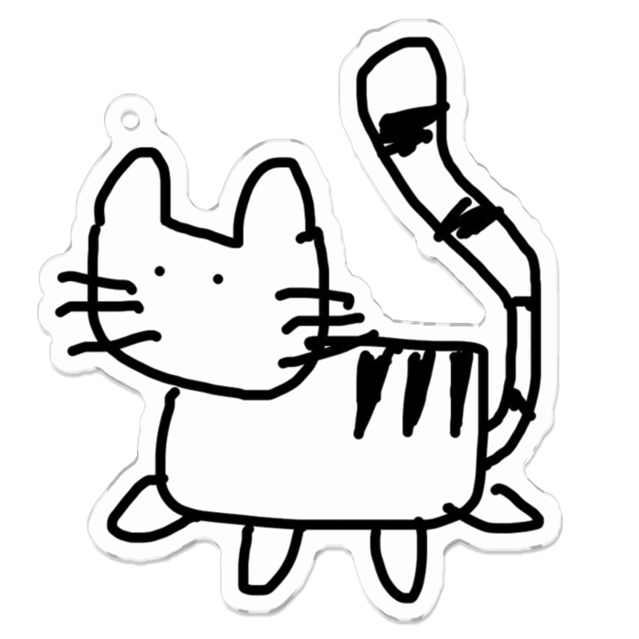 アクリルキーホルダー - 70 x 70 (mm)