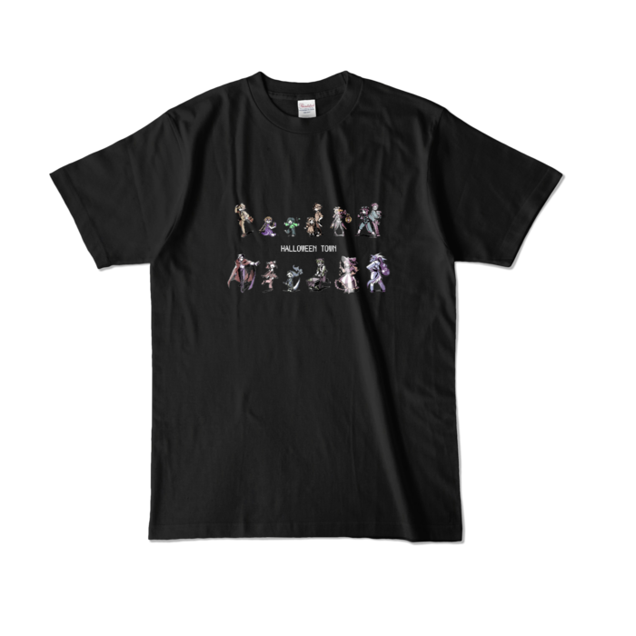 カラーTシャツ(濃色) - L - 正面 - ブラック