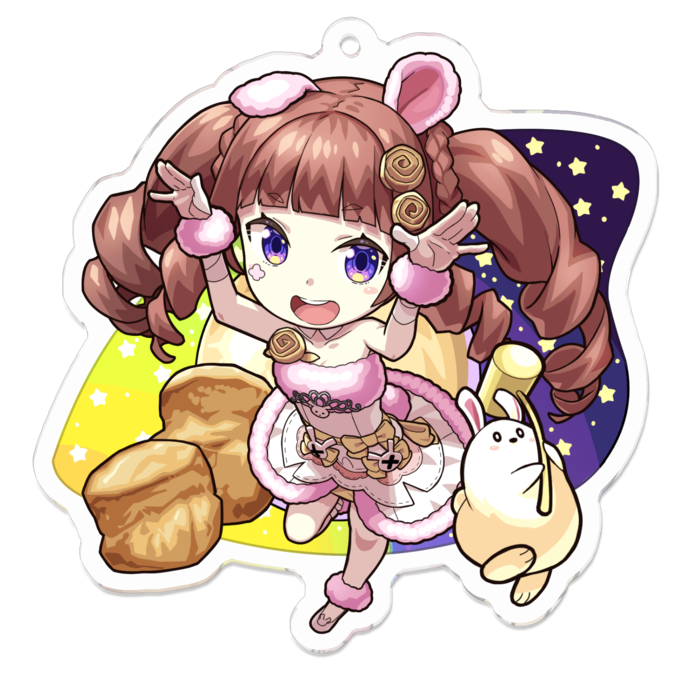 アクリルキーホルダー - 70 x 70 (mm)