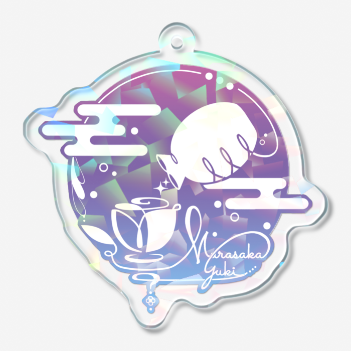 ホログラムアクリルキーホルダー - 50 × 50mm
