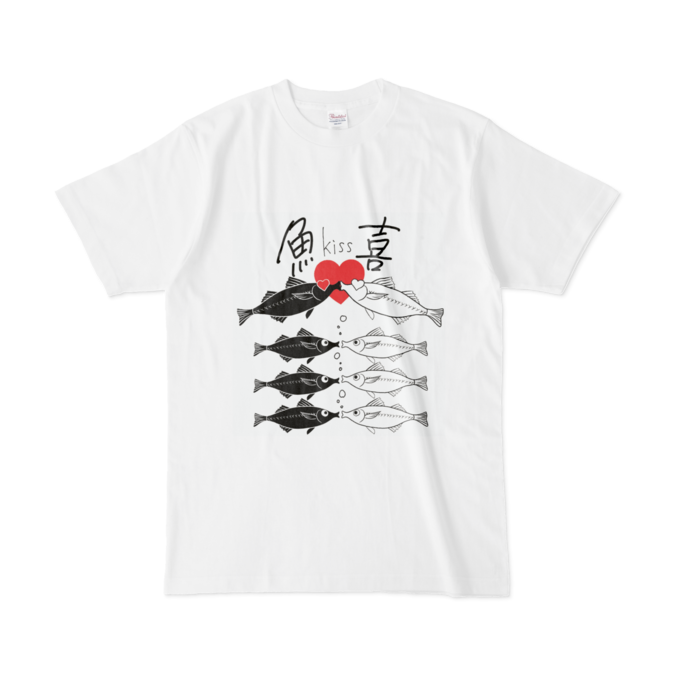 キスTシャツ - L - 白