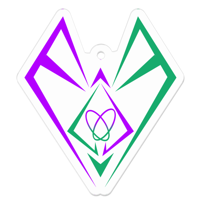 紫×緑 - 50 x 50 (mm)
