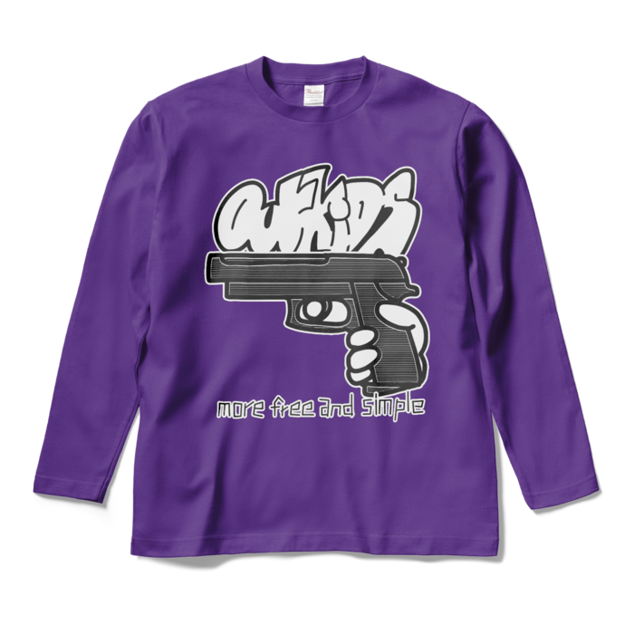 ロングスリーブTシャツ - M - パープル