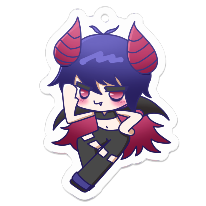 アクリルキーホルダー手袋なし - 50 x 50 (mm)(1)