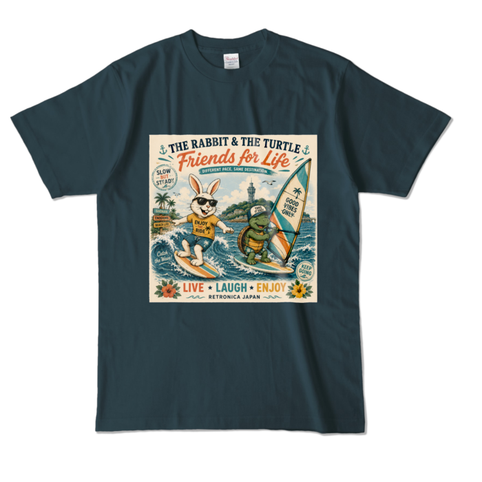 カラーTシャツ - L - デニム (濃色)