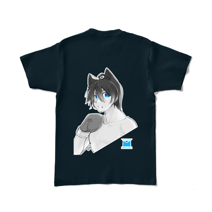 背面プリント：L - ネイビー