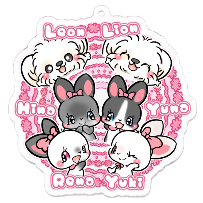 アクリルキーホルダー - 70 x 70 (mm)