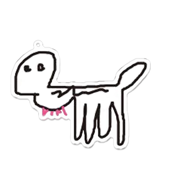 アクリルキーホルダー - 100 x 100 (mm)