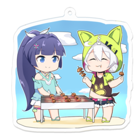 Kiana And Mei Acrylic Keychain Ritore Shop Booth