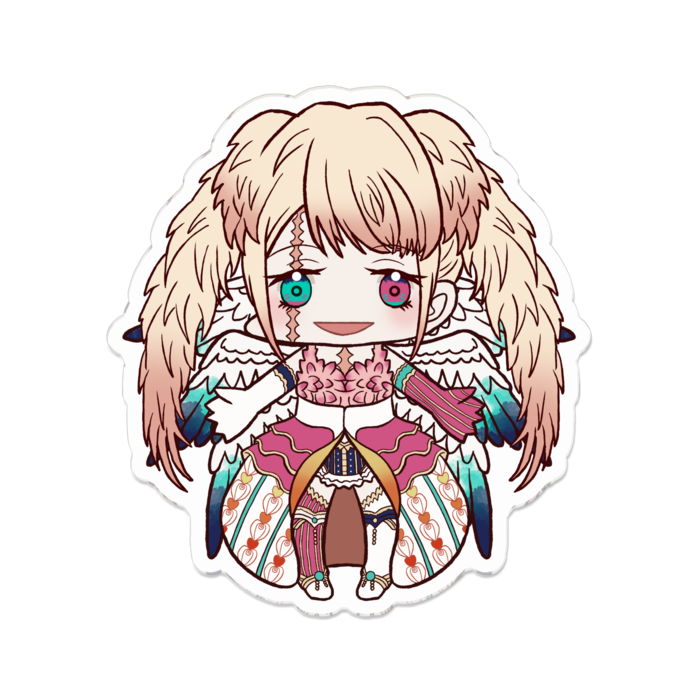 ルルペリトアクリルバッジ①（女体）