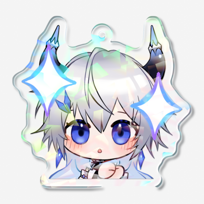 ホログラムアクリルキーホルダー - 50 × 50mm