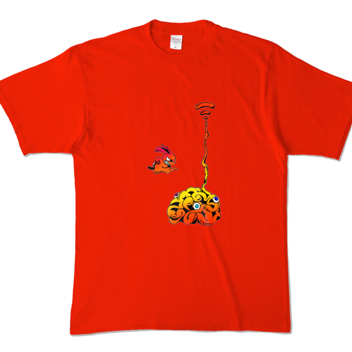 カラーTシャツ - XL - レッド (濃色)(1)