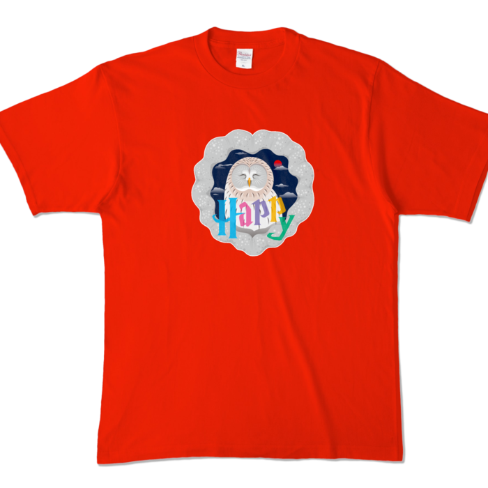 カラーTシャツ - XL - レッド (濃色)