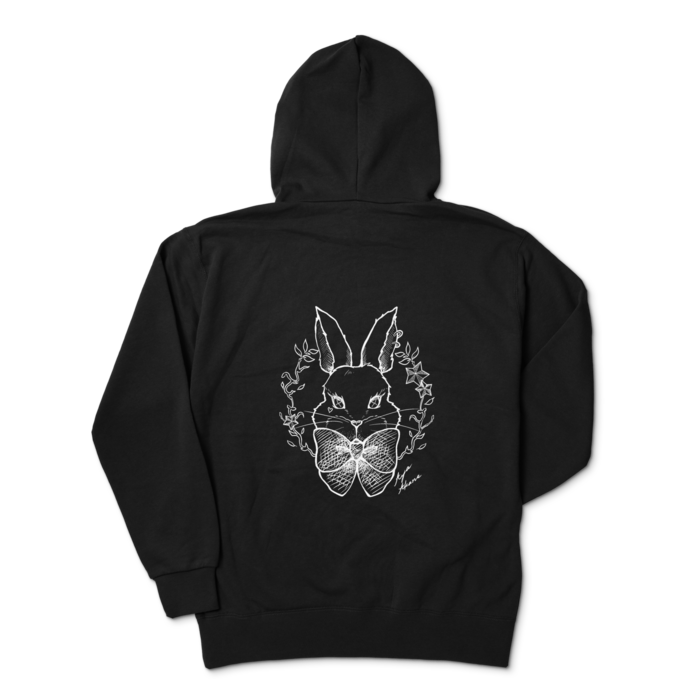 🐰パーカー - XL - ブラック