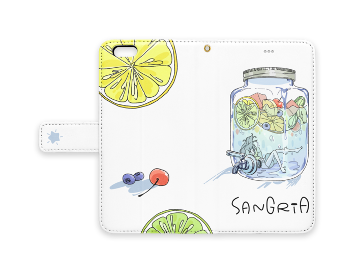 手帳型iPhoneケース - iPhone 6 Plus / 6s Plus - ストラップ穴 あり