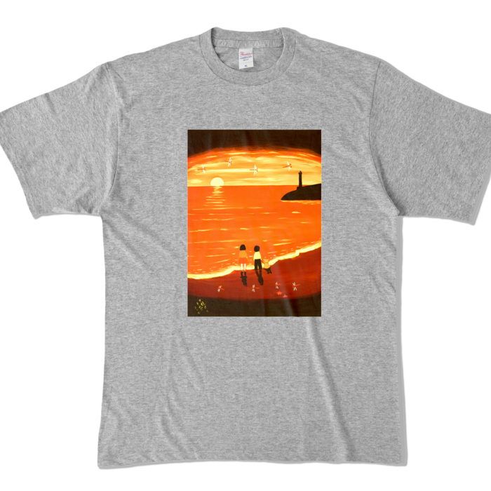 カラーTシャツ - XL - 杢グレー (濃色)