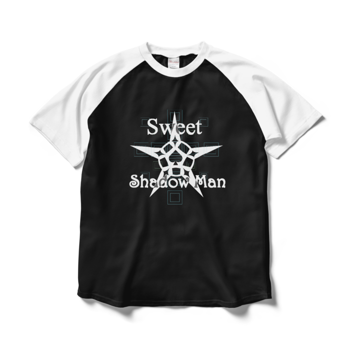 ラグランTシャツ - L - ブラック×ホワイト