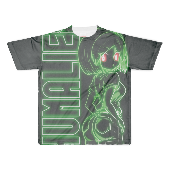 【グリーン】フルグラフィックTシャツ - XL - 正面印刷のみ