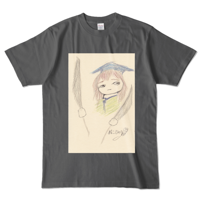 カラーTシャツ - L - チャコール (濃色)