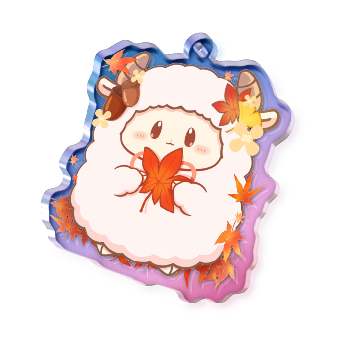 11月けだま - 50 × 50mm