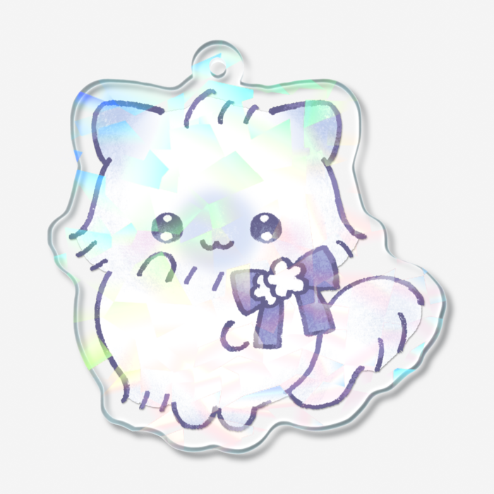 ホログラムアクリルキーホルダー - 50 × 50mm