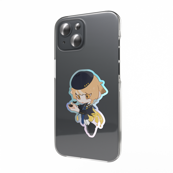 オーロラスマホステッカー - 縦