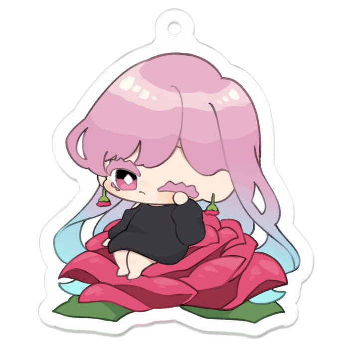 アクリルキーホルダー（コーティング） - 50 x 50 (mm)