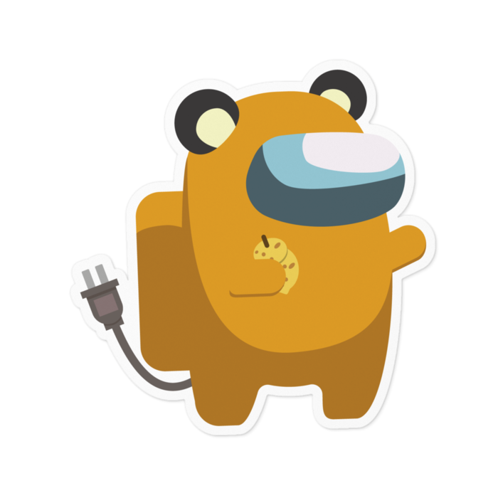 Among Us Crewmate Orange Type Dedenne ステッカー しゃもじさんのごはんどころ Booth Among Us Crewmate Orange Type Dedenne ステッカー しゃもじさんのごはんどころ Booth