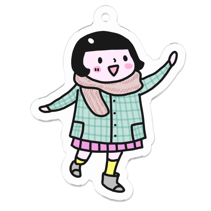 アクリルキーホルダー - 50 x 50 (mm)