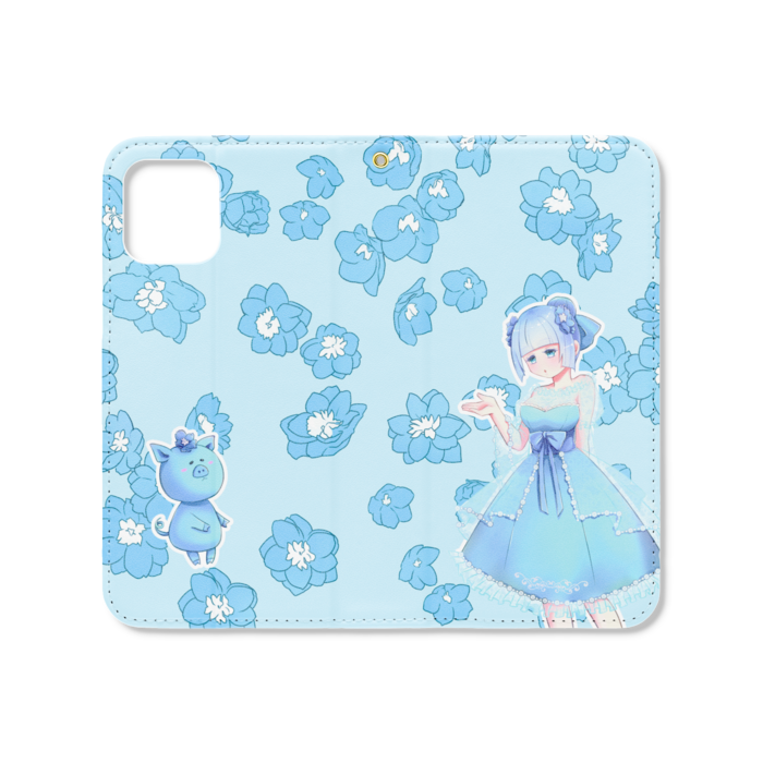 手帳型iPhoneケース(ベルトなし) - iPhone 11 Pro - ストラップ穴 あり