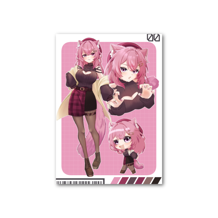 フォト風カード - 縦 - 片面