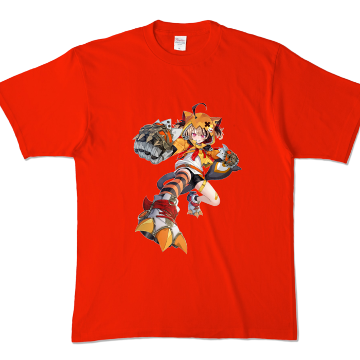 カラーTシャツ - XL - レッド (濃色)