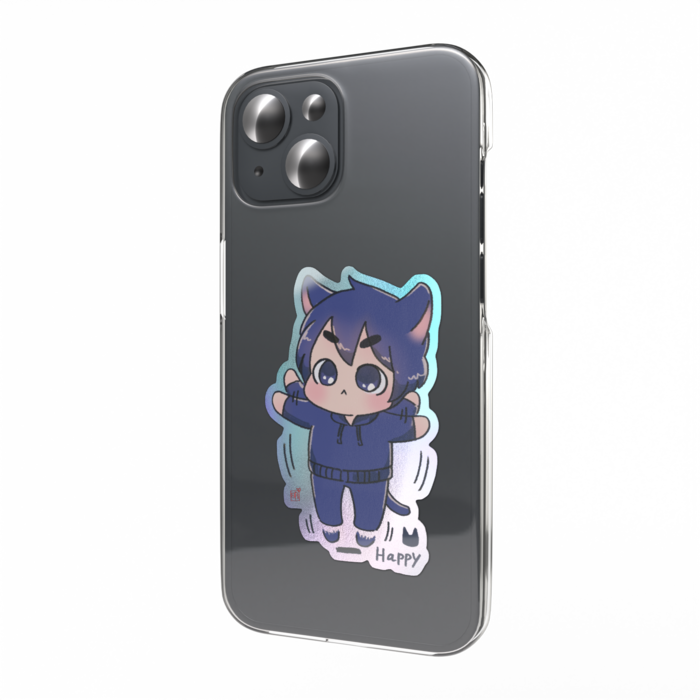 オーロラスマホステッカー - 縦