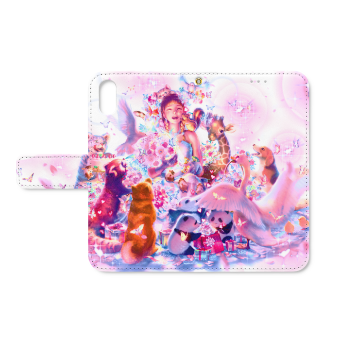 手帳型iPhoneケース - iPhone XS / X - ストラップ穴 あり