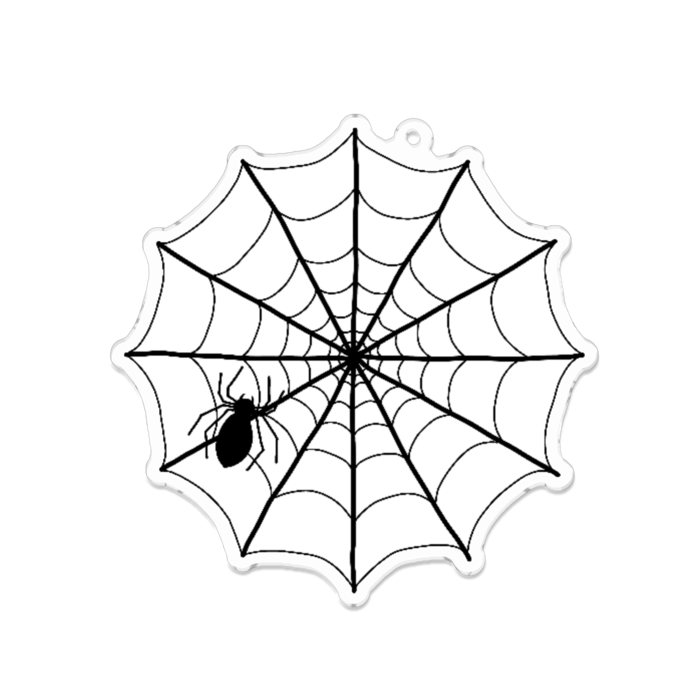 激安 スパイダー 蜘蛛の巣 スパイダーウェブ ペンダント キーホルダー