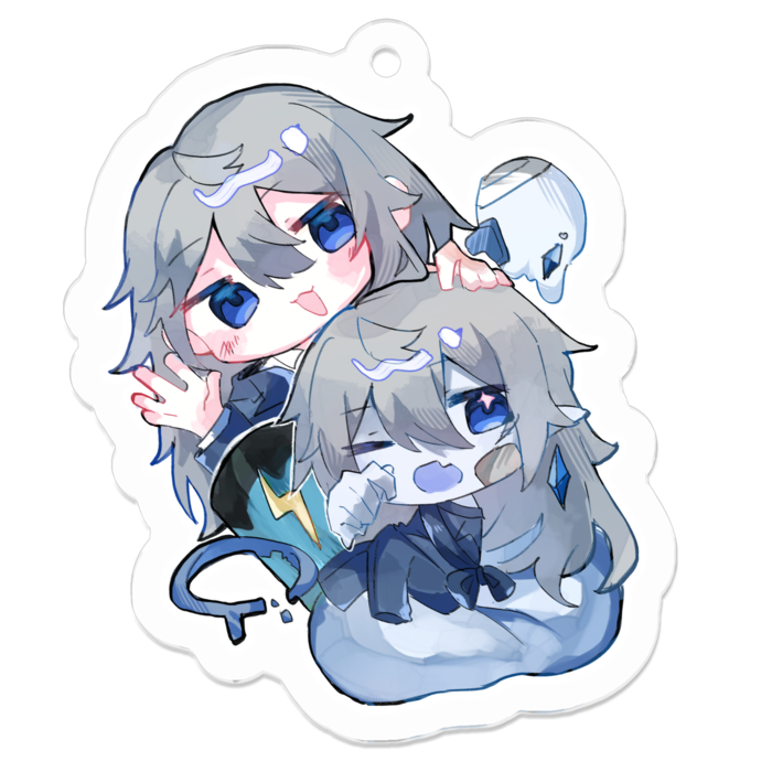 アクリルキーホルダー（コーティング） - 50 x 50 (mm)