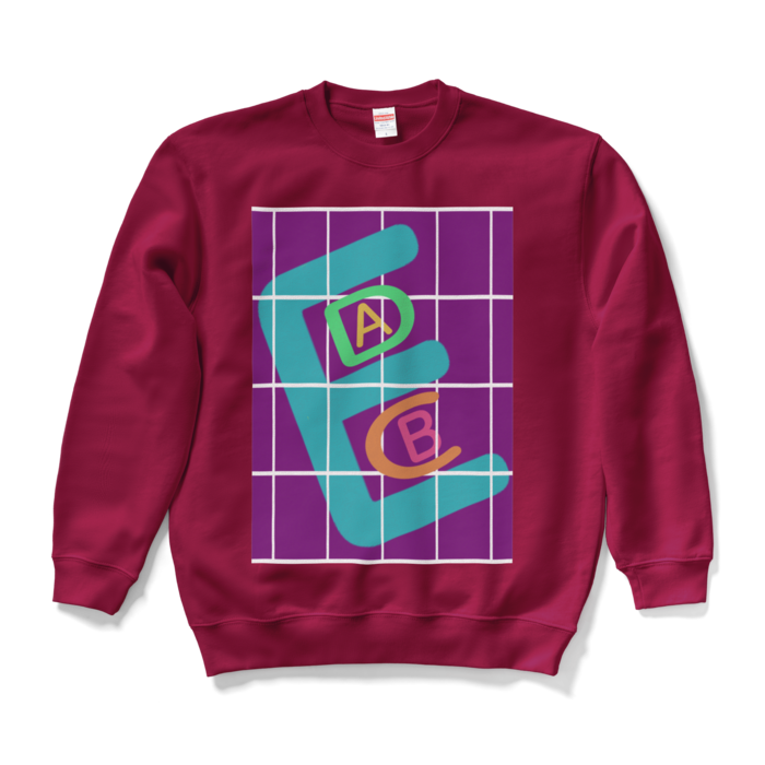 スウェット - L - バーガンディ