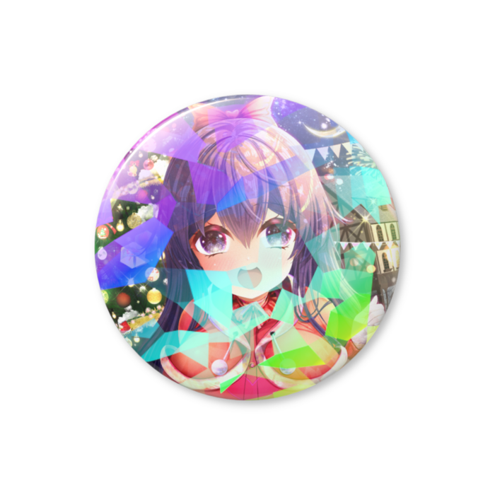 ホログラム缶バッジ - 44mm(クリスタル)