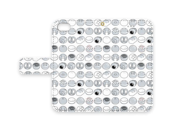 手帳型iPhoneケース - iPhone 8 / 7 - ストラップ穴 あり