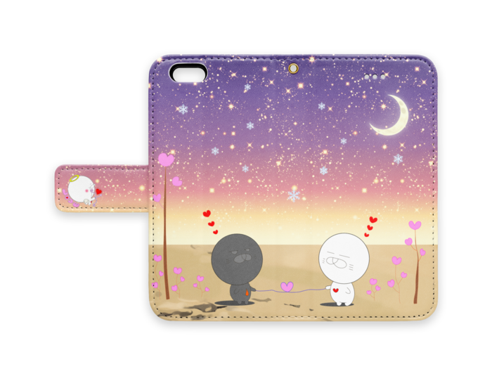 手帳型iPhoneケース - iPhone6 - ストラップ穴 あり