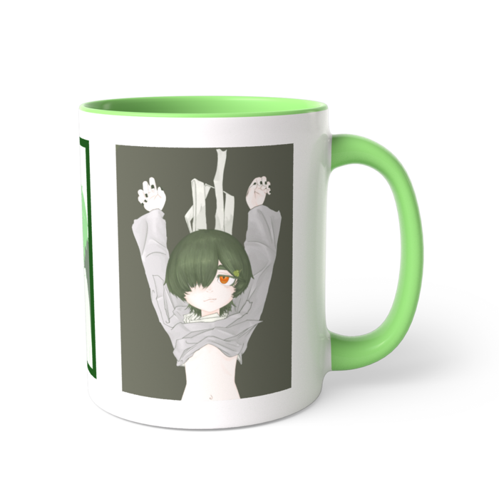 ツートンカラーマグカップ - 直径 8.2cm / 高さ 9.5cm