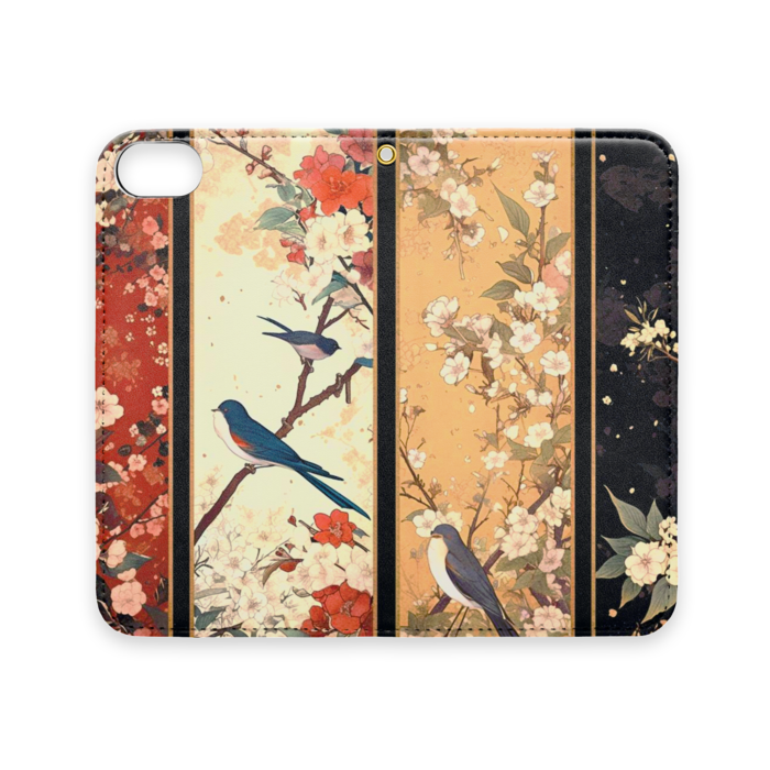 手帳型iPhoneケース(ベルトなし) - iPhone 7 / 8 / SE(第2・第3世代) - ストラップ穴 あり