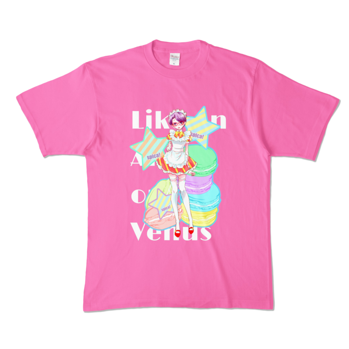 カラーTシャツ - XL - ピンク (濃色)