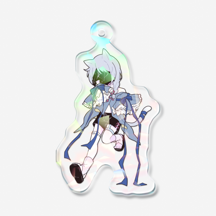 ホログラムアクリルキーホルダー - 50 × 50mm