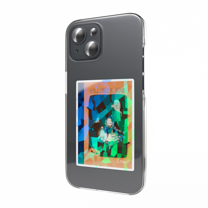 ノートブック風ホログラムスマホステッカー - 縦