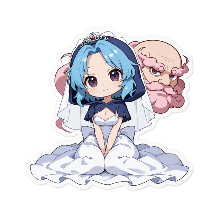 ステッカー - 100 x 100 (mm)(キャラのみ)