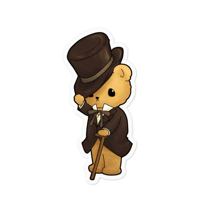 ステッカー - 100 x 100 (mm)　セピア風