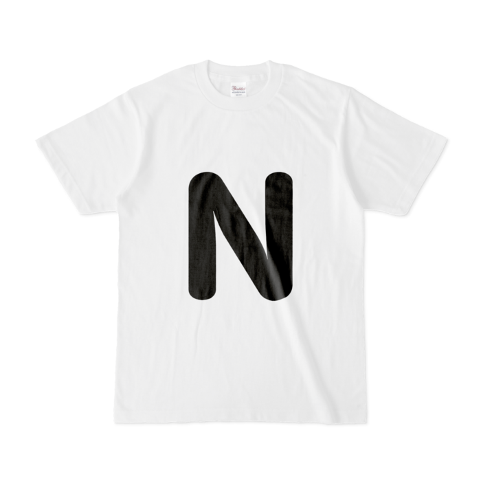 「N」(大文字)Tシャツ - S - 白