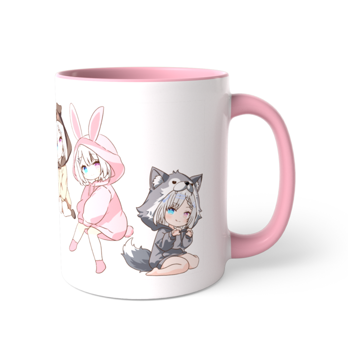 ツートンカラーマグカップ - 直径 8.2cm / 高さ 9.5cm