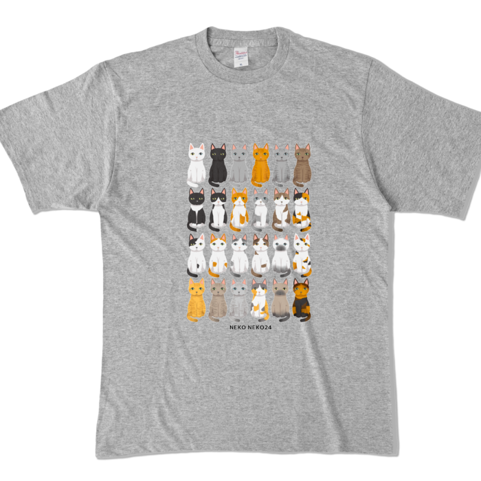 カラーTシャツ - XL - 杢グレー (濃色)